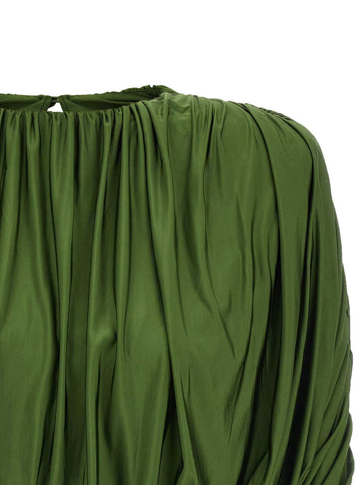 Self Portrait Short Top With Ripples Sweaters and Cardigans - Green | b74fa09fdc9a7c83eee38760435573e76059da3e