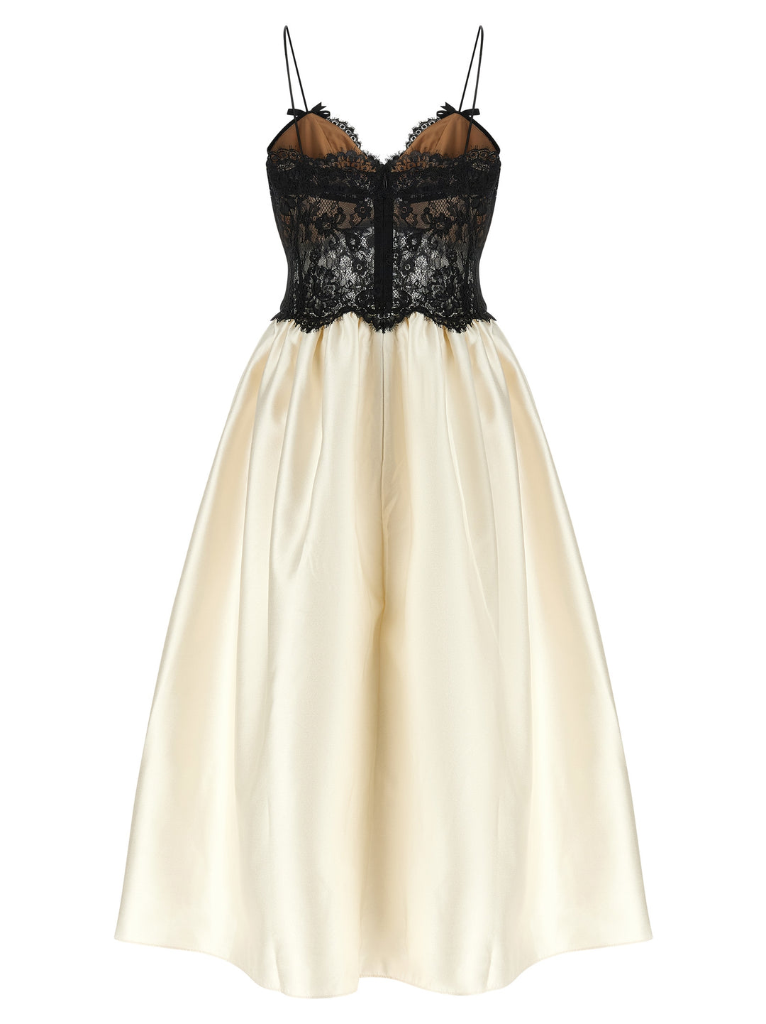 Self Portrait Dress With Bodice Dresses - White/Black | be0c05c1f398c44bab03860c01e9f28a51923bbf