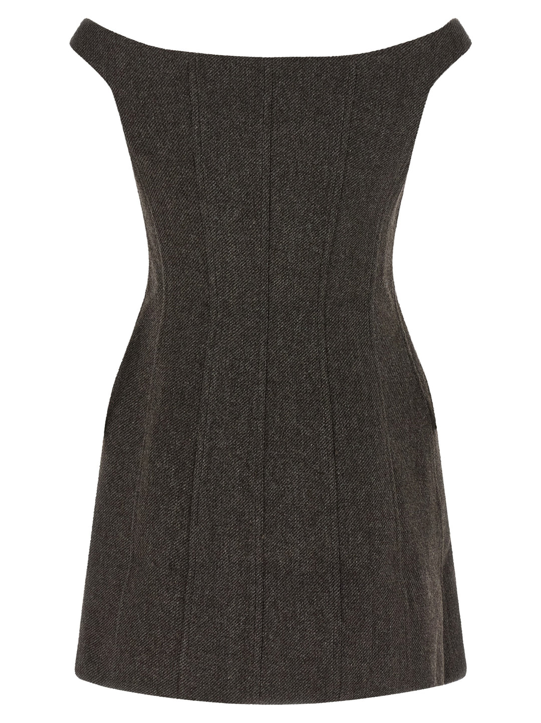 Self Portrait Bardot Neckline Dress Dresses - Brown | fc289473dc694b8f0a165a96f3d43a9c452eb327