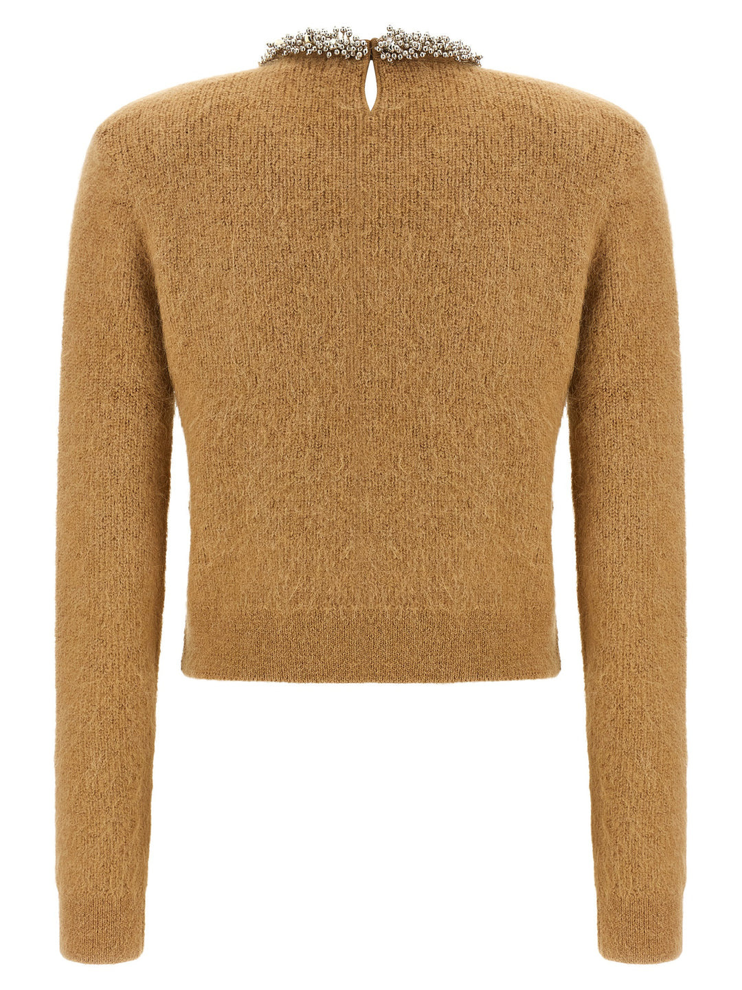 Self Portrait Sweater With Jewel Embroidery Sweaters and Cardigans - Brown | 7588039addb3a3983599e8f025c00b7da26d2753