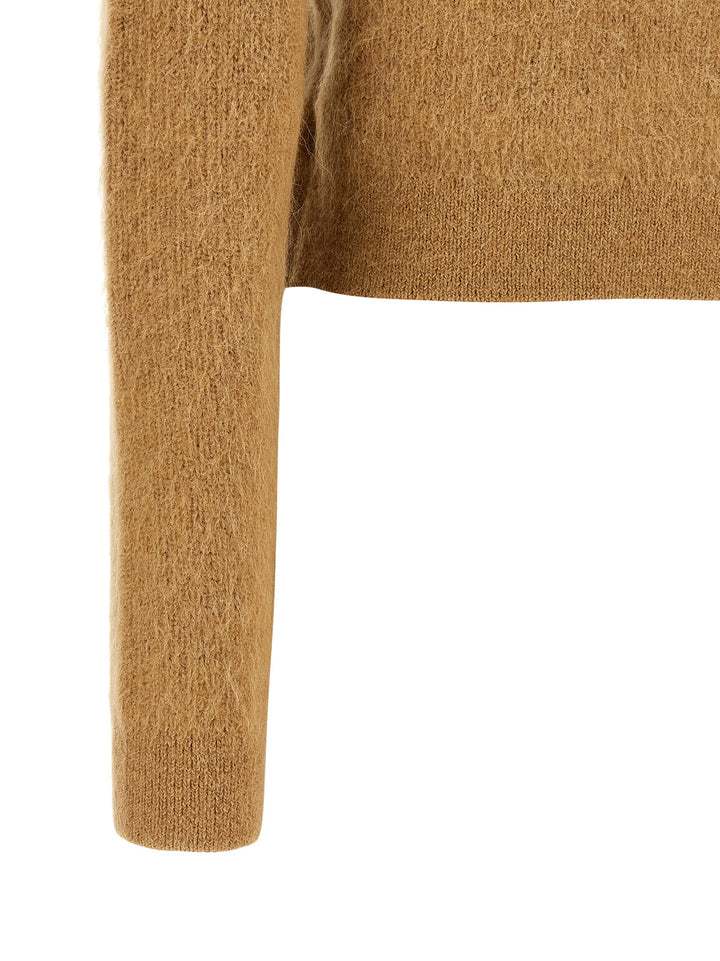 Self Portrait Sweater With Jewel Embroidery Sweaters and Cardigans - Brown | 149250e2cc1b977de3b5d7631477c02bd11f6fcb