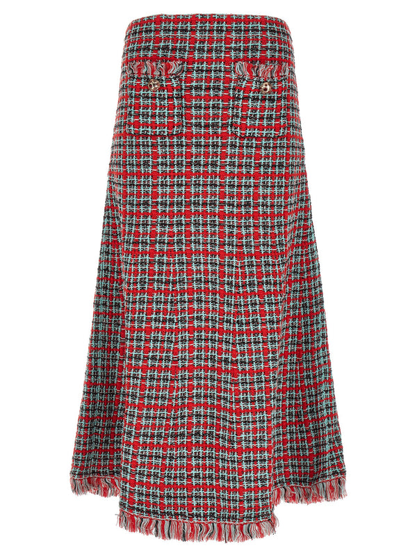 Tweed Skirt Multicolor