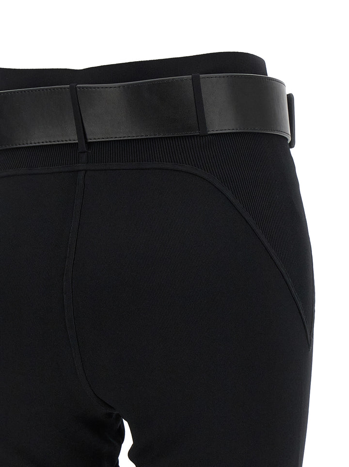 Self Portrait With Stirrup And Belt Leggings - Black | 547f107187f20b0347062d02b6213de5a3d8e86c
