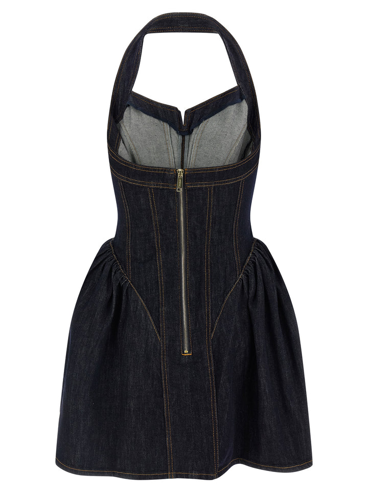 Self Portrait Denim Dress Dresses - Blue | 6bc1d51f01481bce85384cd32b4db129499c5fb1