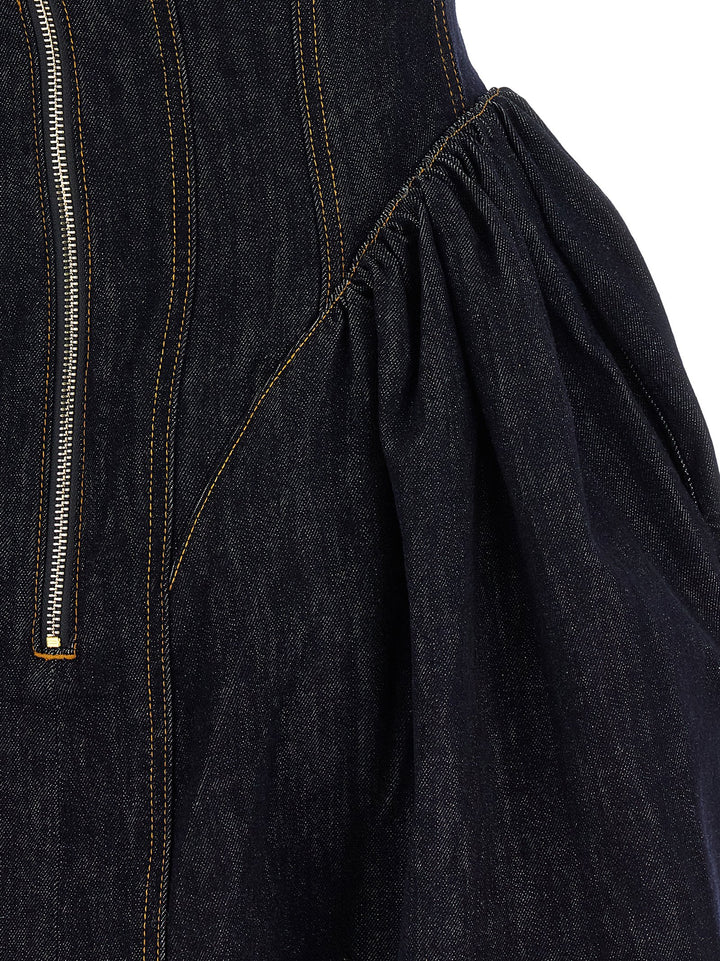 Self Portrait Denim Dress Dresses - Blue | ed8f94779ee20eaa6078dc35698cfcb839037d0f