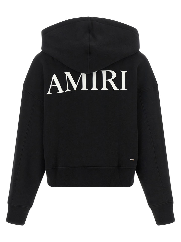 Amiri Logo Hoodie Sweatshirt - Black | f90e95851bca3144f9c4297ef5ece7e7c7e23792