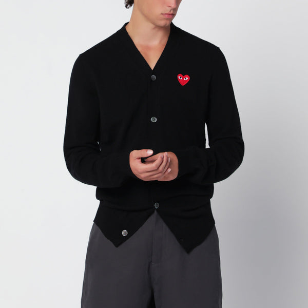 Black Wool Cardigan