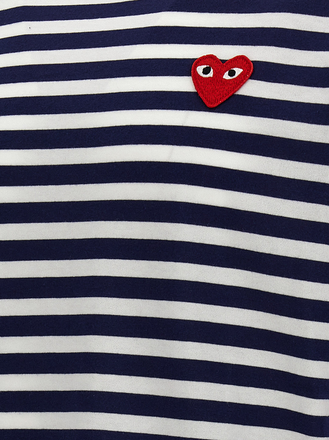 Logo Patch Stripes T-Shirt Blue