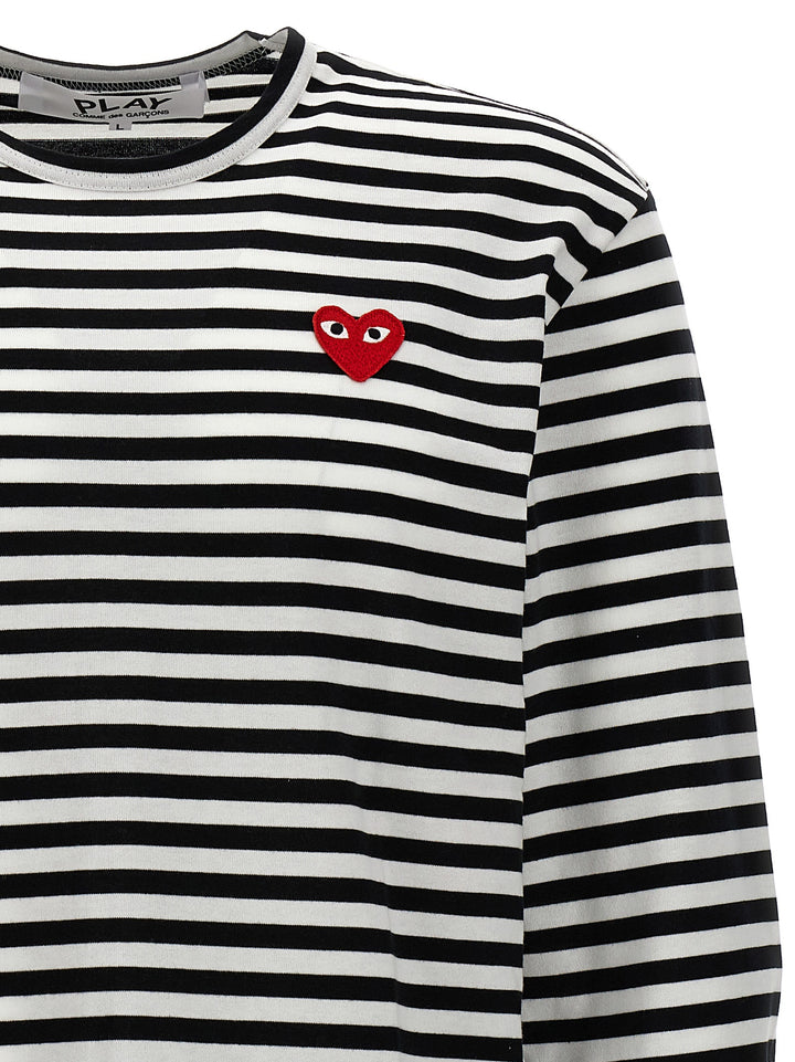 Logo Patch Stripes T-Shirt White/Black