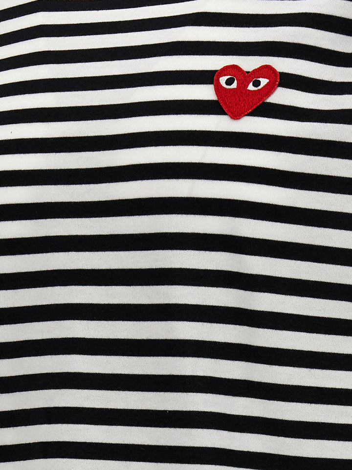 Logo Patch Stripes T-Shirt White/Black