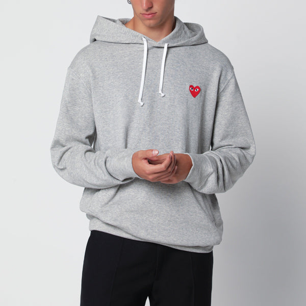 Grey Cotton Hoodie
