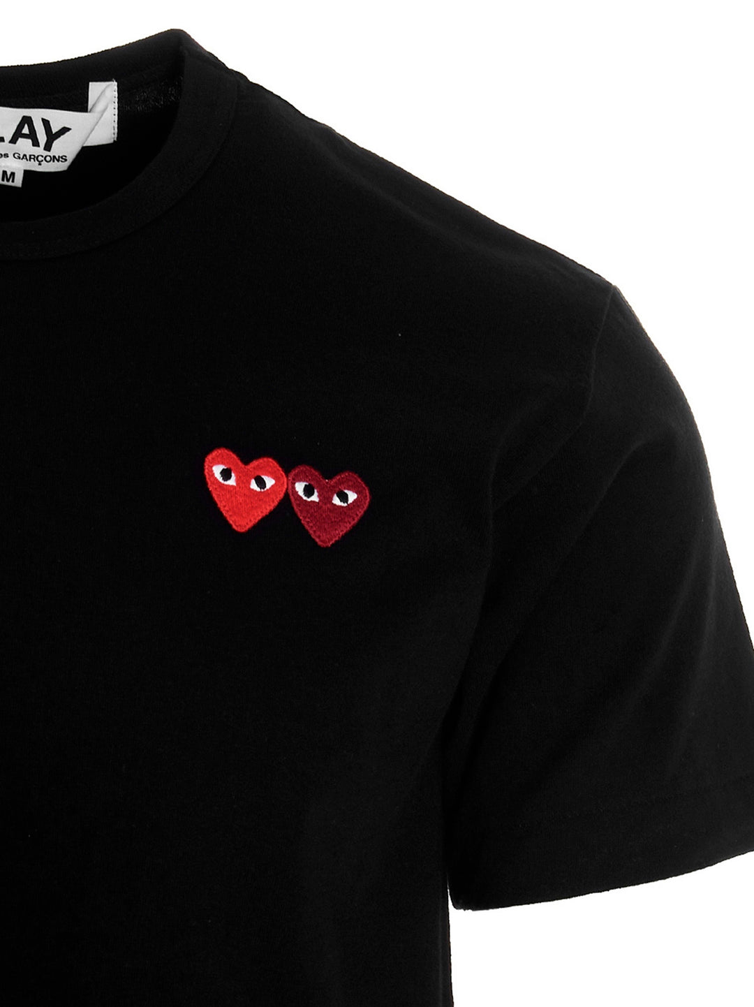 Double Heart T-Shirt Black