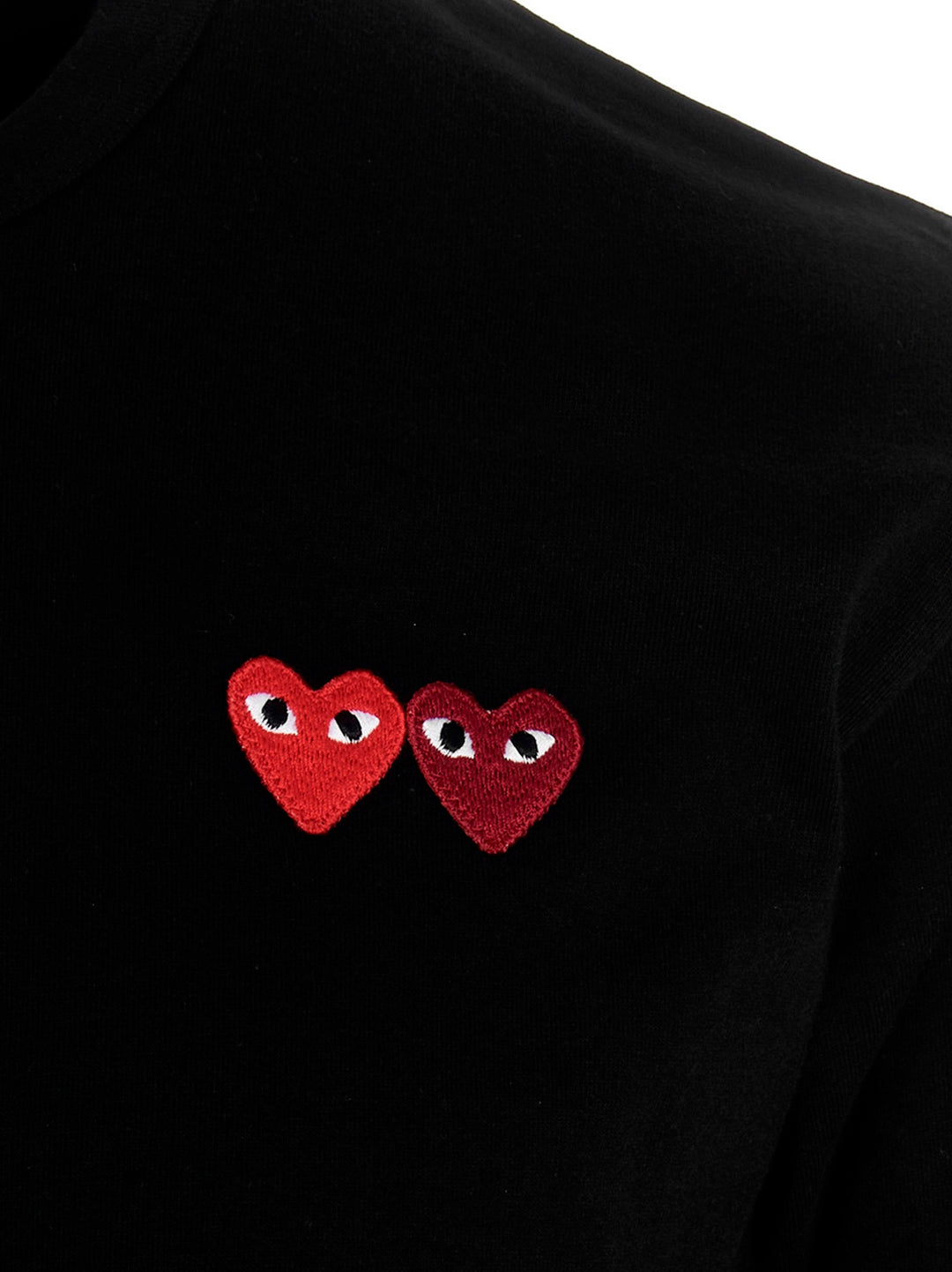 Double Heart T-Shirt Black