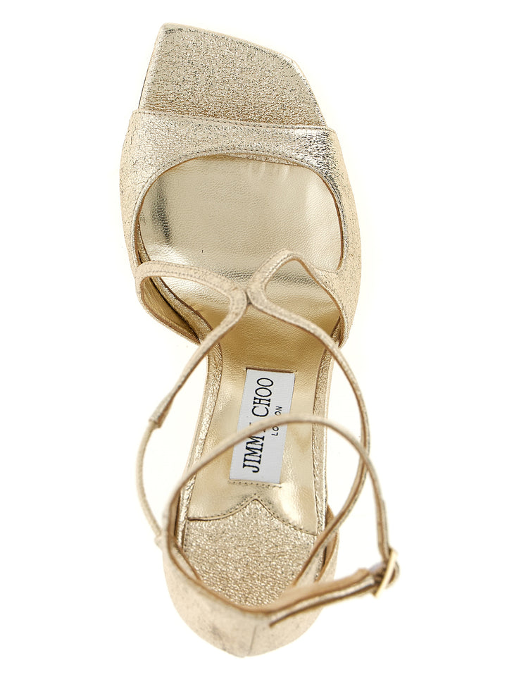 Jimmy Choo Azia Sandals - Gold | b26794ecc933400203d35a012543f01301bdd7fb