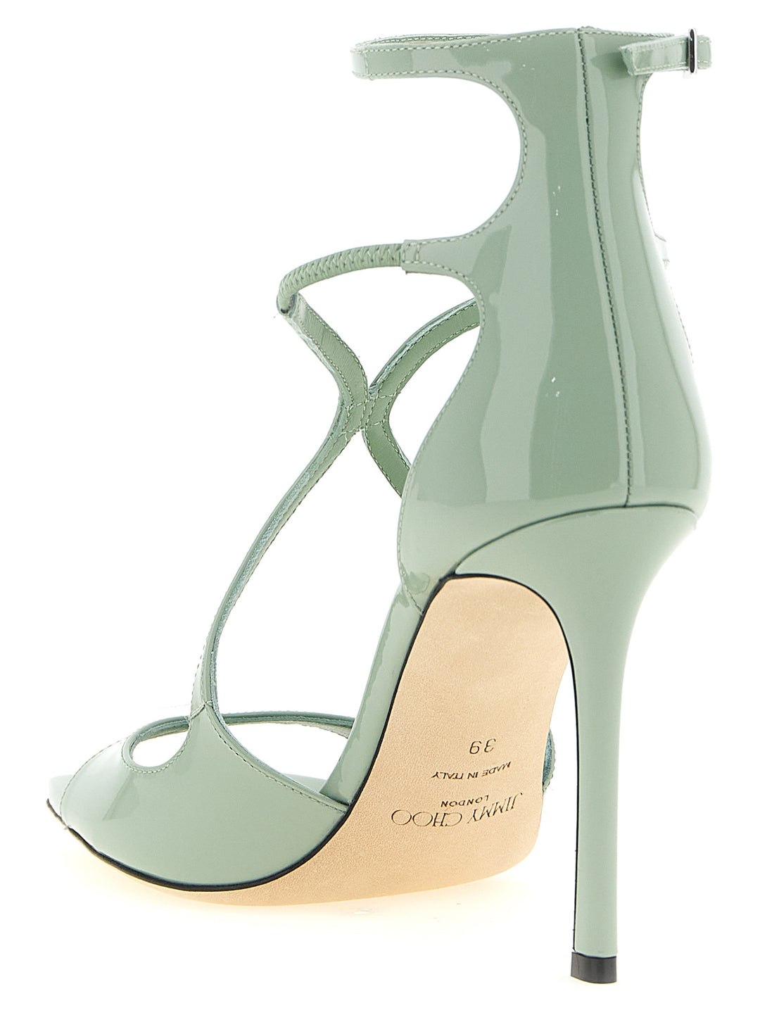 Jimmy Choo Azia Sandals - Green | e0b2bc61cc3f9a3bbe3a85de990461f60611edf7