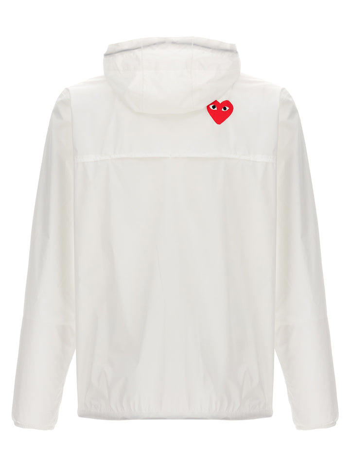 Comme Des GarçOns Play X K-Way Jacket Casual Jackets, Parka White