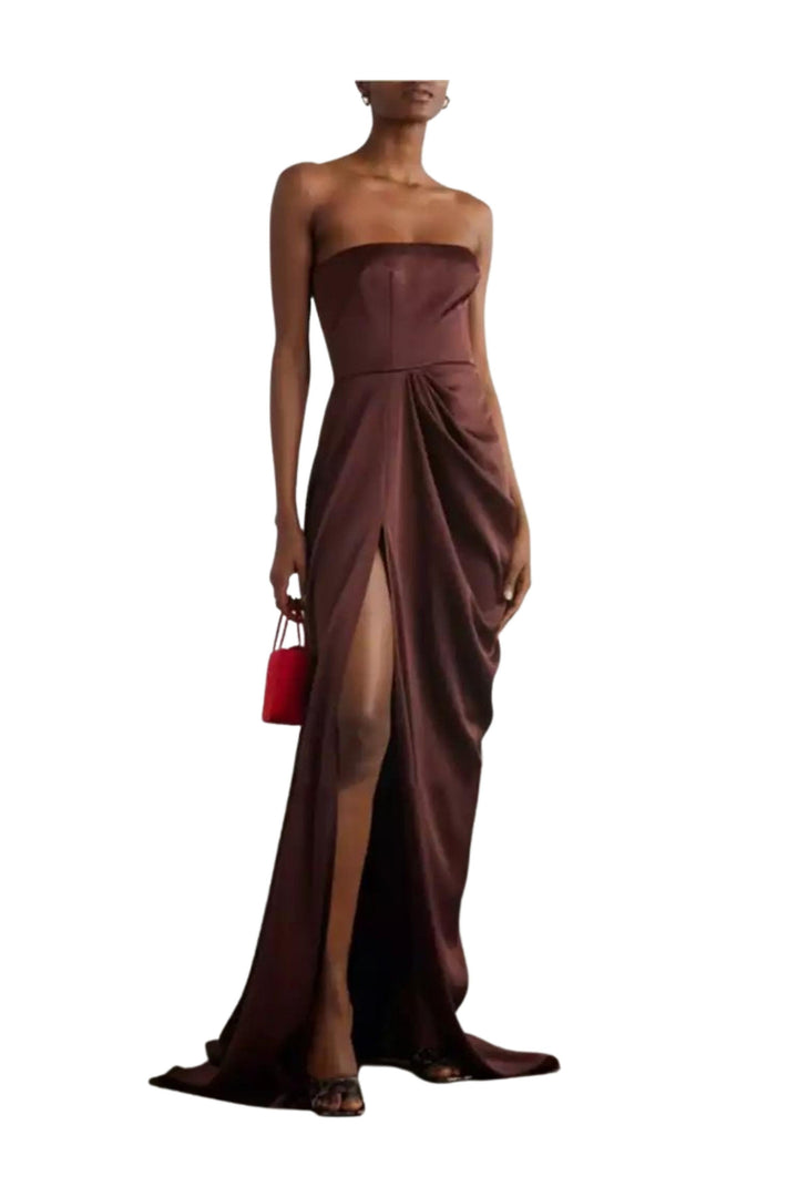 Brown lexa dress