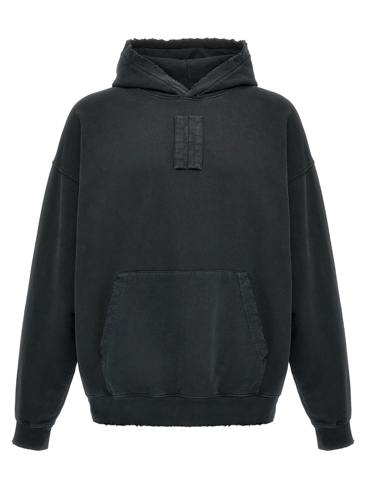 Solid Lasered Sweatshirt Black