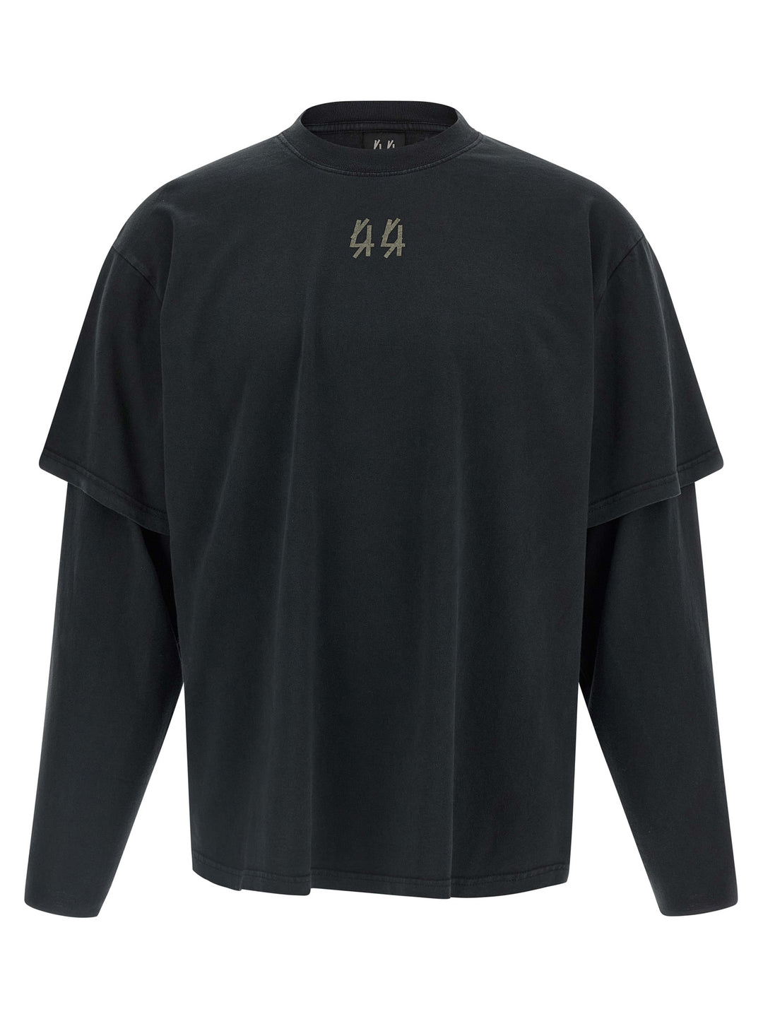 44 Label Double Sleeve T-shirt - Black | f8741c390deabd9fbfd1b38283dafd986fe523f7