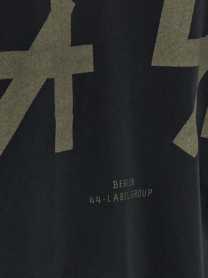 44 Label Double Sleeve T-shirt - Black | e3b56c32dff6a1a0d486b6ba46db9106b77f8ea6