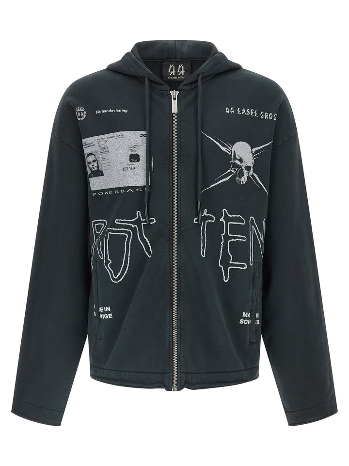 44 Label Commission Sweatshirt - Black | af3dc400ed6a1fe3f17883337d24697eec02c399