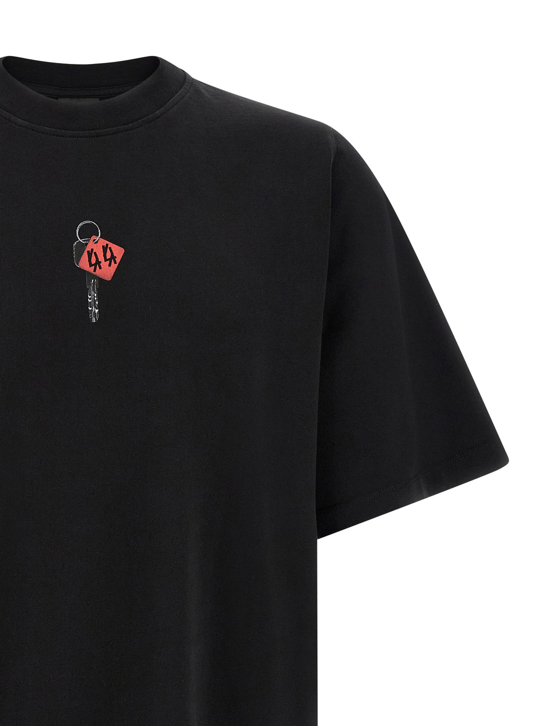 44 Label With Padlock Print T-shirt - Black | ecd5fa4b7d66ec3542d2c97aff327af6ae1f6797