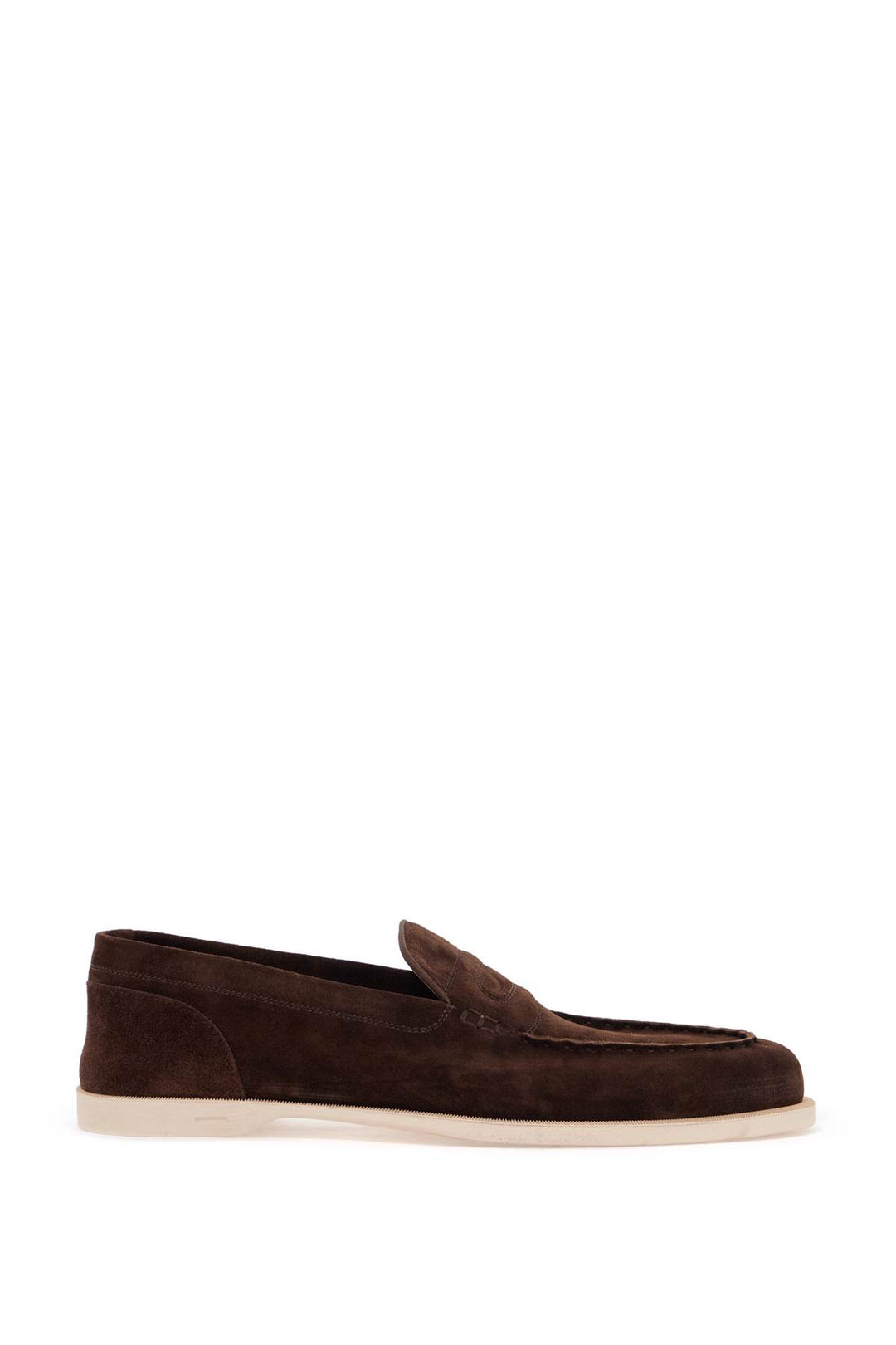 Dark Brown Suede Casual Shoes With Velcro Closure