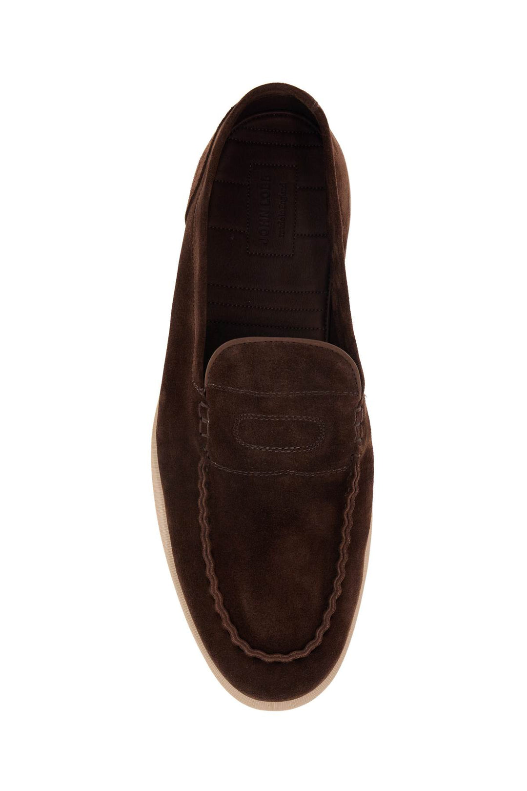 Dark Brown Suede Casual Shoes With Velcro Closure