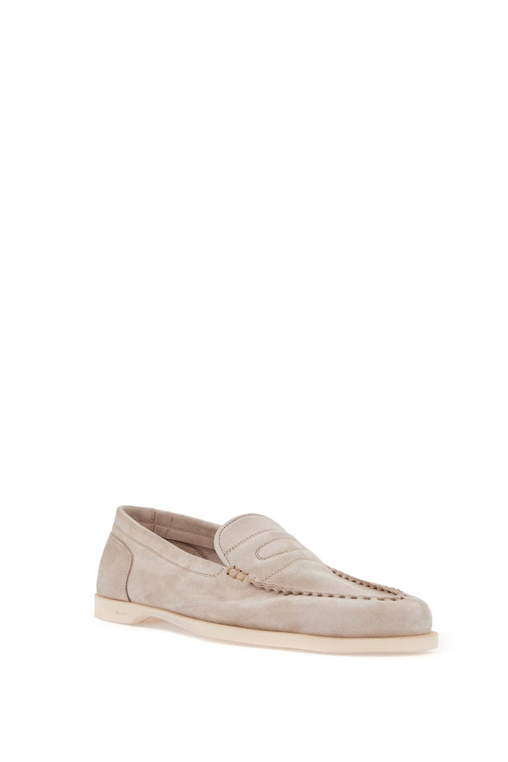 Men's Suede Lace Up Shoes In Sand With Flexible Sole