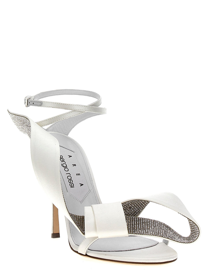 Area Marquise Sandals White