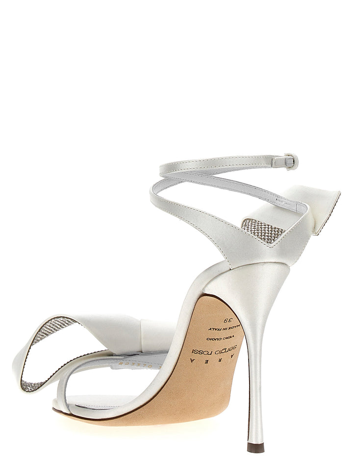 Area Marquise Sandals White