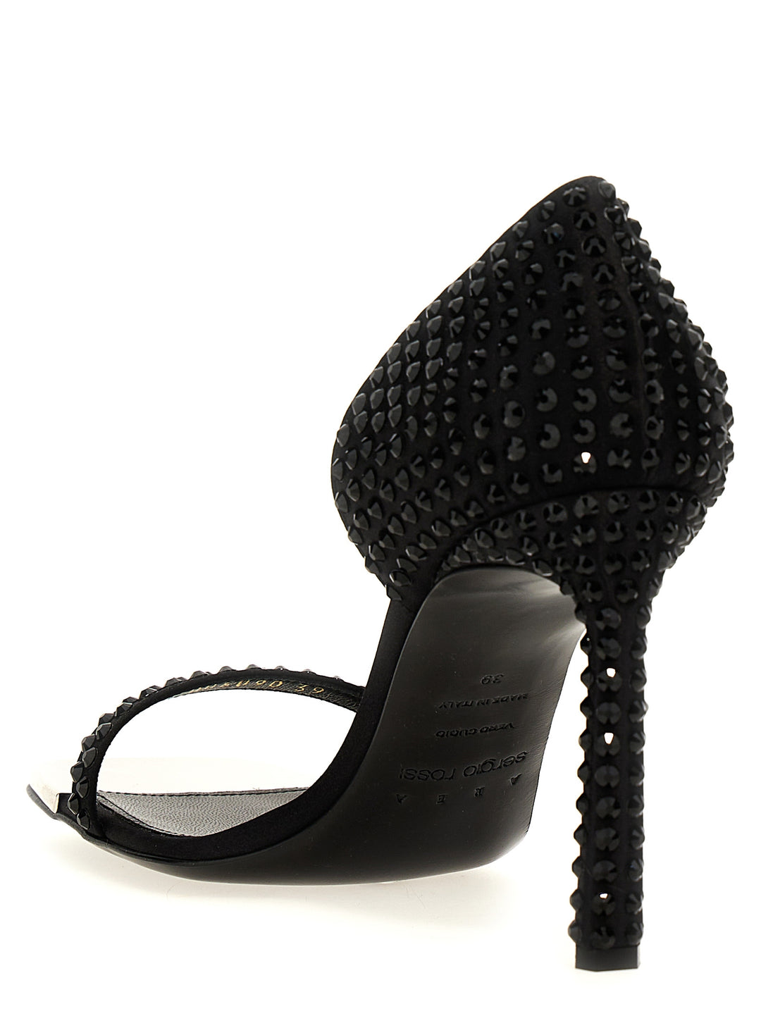 Area Dagger Sandals Black