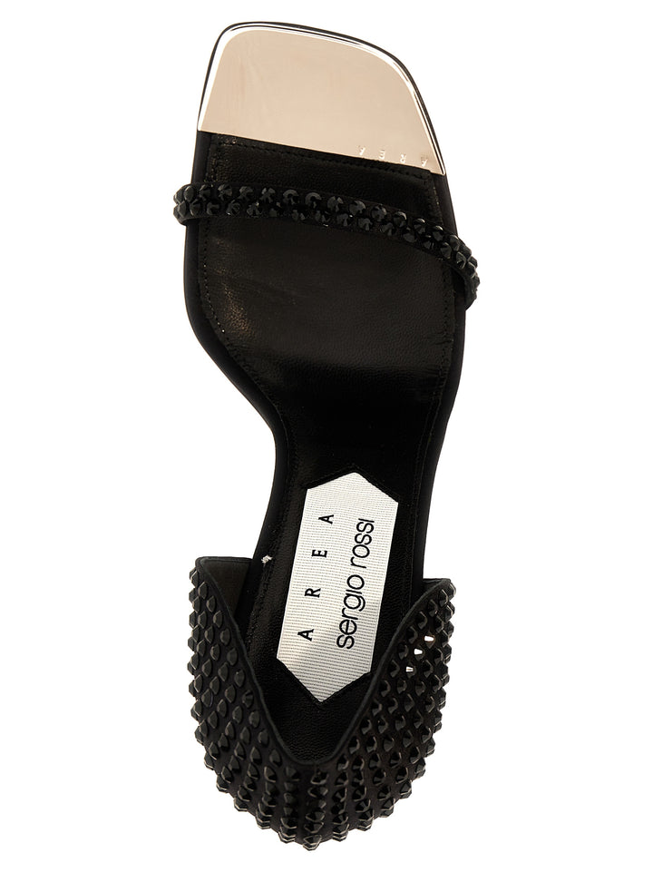 Area Dagger Sandals Black