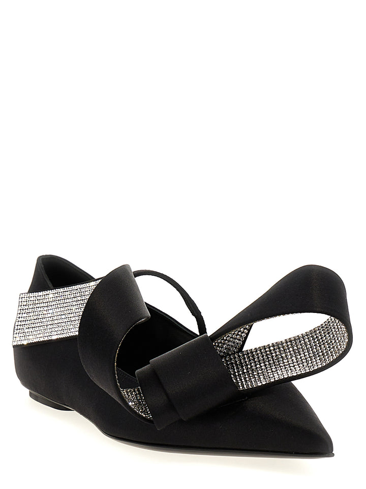 Area Maquise Flat Shoes Black