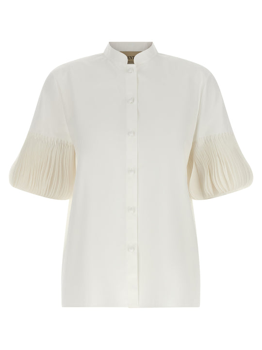 Valentino Garavani Poplin Embroidered Shirt Shirt And Blouse White