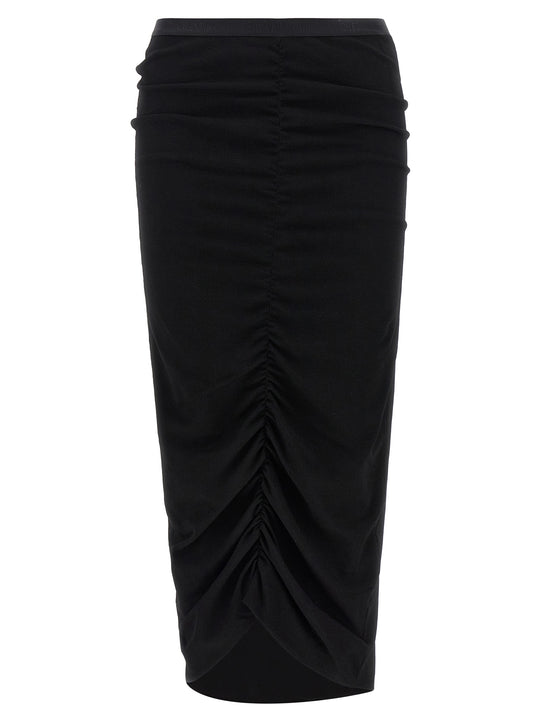 Valentino Garavani Draped Skirt Skirts Black