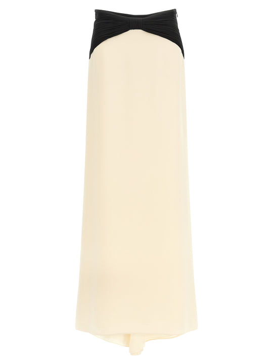 Valentino Garavani Cady Couture Skirt Skirts White/Black