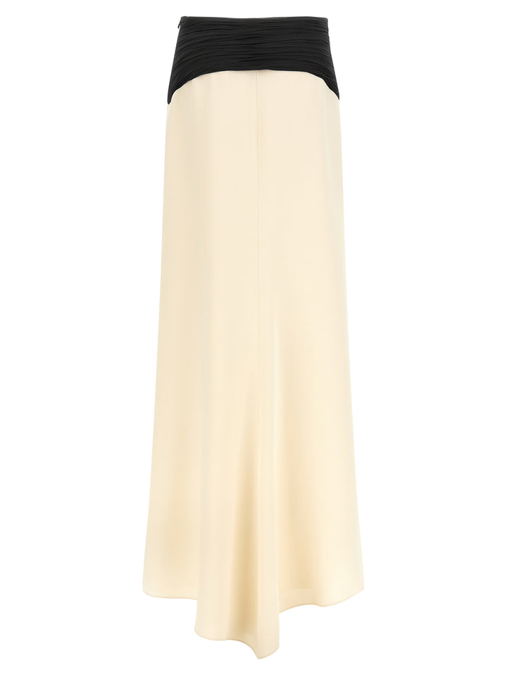 Valentino Garavani Valentino Garavani Cady Couture Skirt Skirts - White/Black | f805bd805d8ca894572f0730088f278b7ce41673