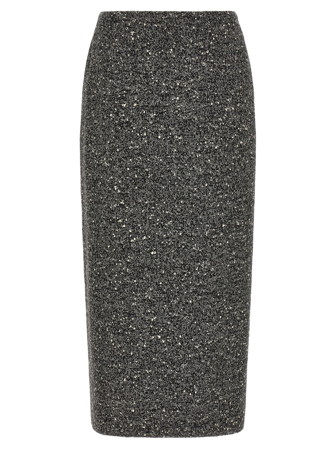 Valentino Garavani Valentino Garavani Chevron Bouclé Skirt Skirts - White/Black | 8c47cf5427f0da62a336ed633b9635d882bb8cf2