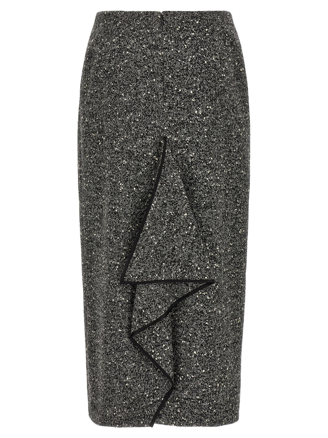Valentino Garavani Valentino Garavani Chevron Bouclé Skirt Skirts - White/Black | 7fc2eb91e79a0934c4114bc8bb56bbc7a36c79c5