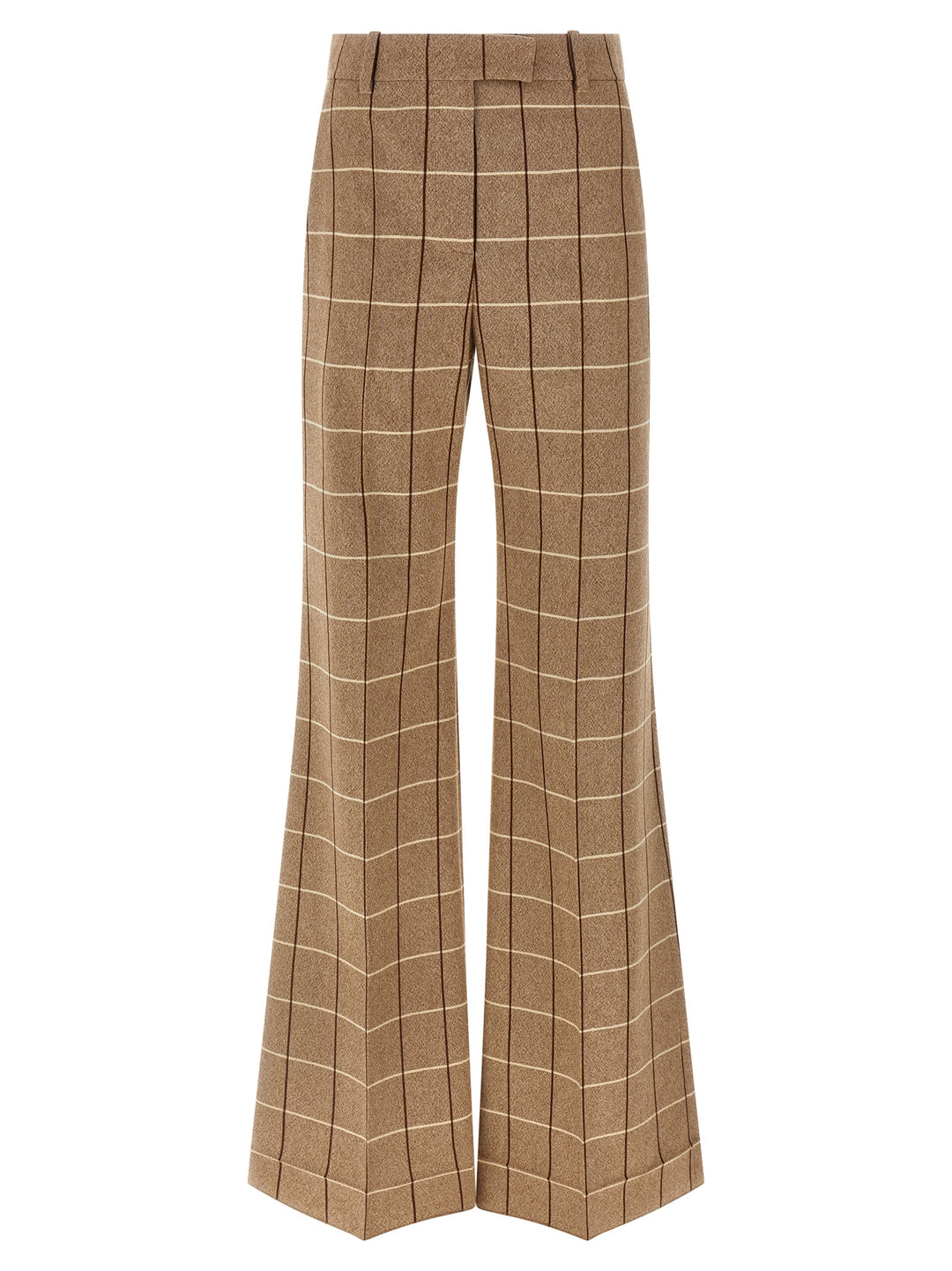 Valentino Garavani Valentinogaravani Wool  With Window Pattern Pants - Beige | 86cbc95556f215d245b029b5723cd5dd8e2fff6a