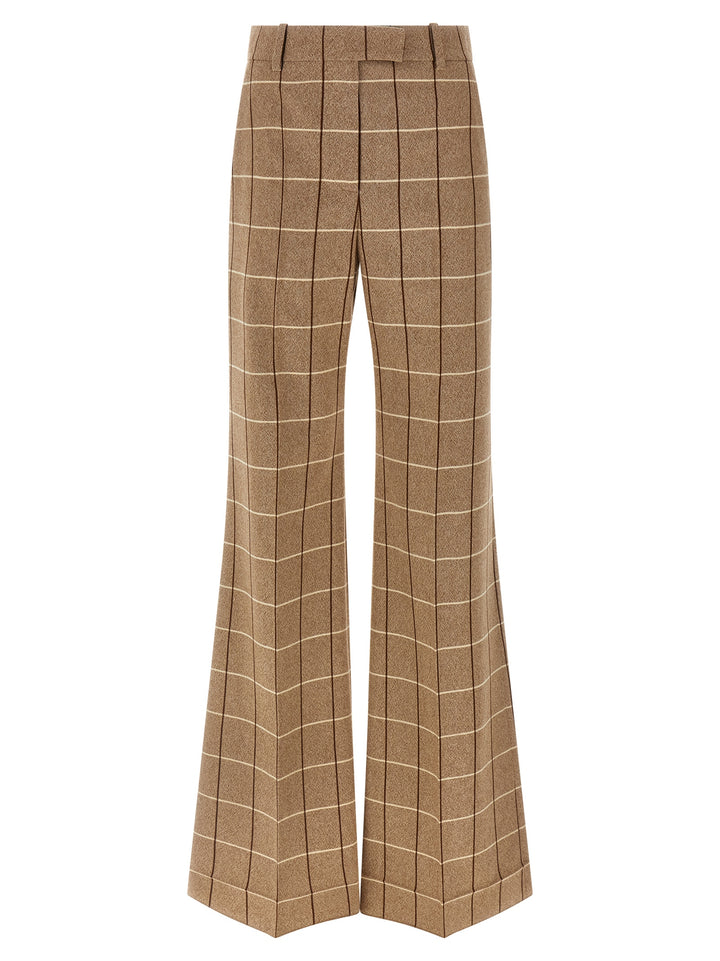 Valentino Garavani Valentinogaravani Wool  With Window Pattern Pants - Beige | 86cbc95556f215d245b029b5723cd5dd8e2fff6a
