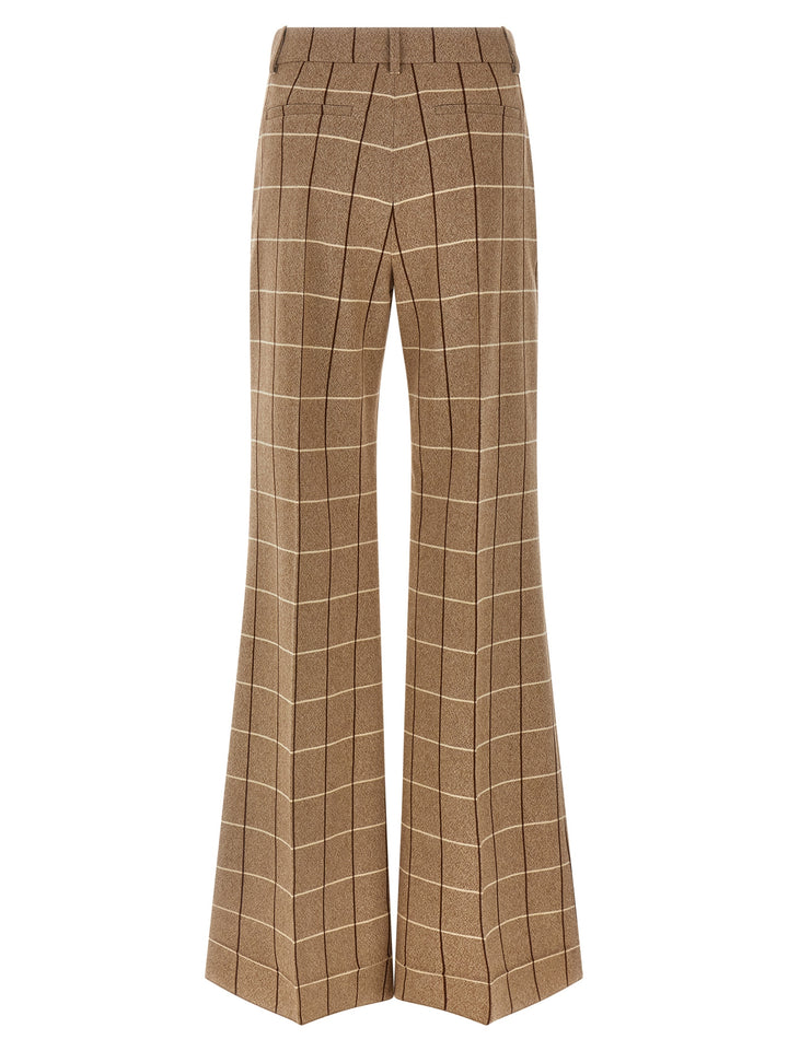 Valentino Garavani Valentinogaravani Wool  With Window Pattern Pants - Beige | 5050076835b4c6612dbaf62ea382be2bbf2bc3e2