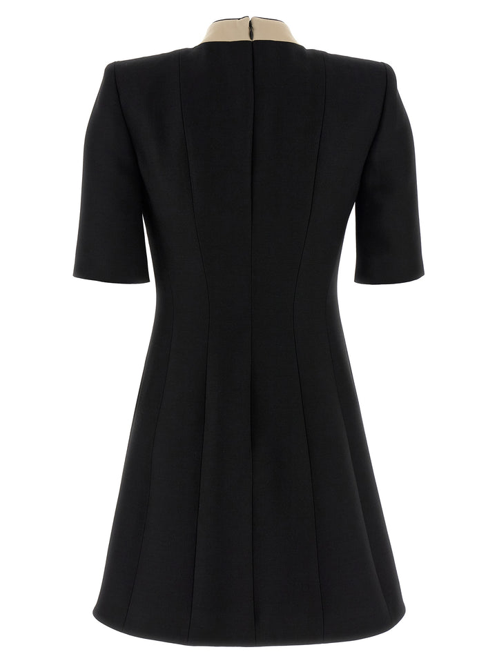 Valentino Garavani Valentino Garavani Wool And Silk Dress Dresses - Black | ee99c1109d9a63b93bccf3abb61a7c8a15e43847