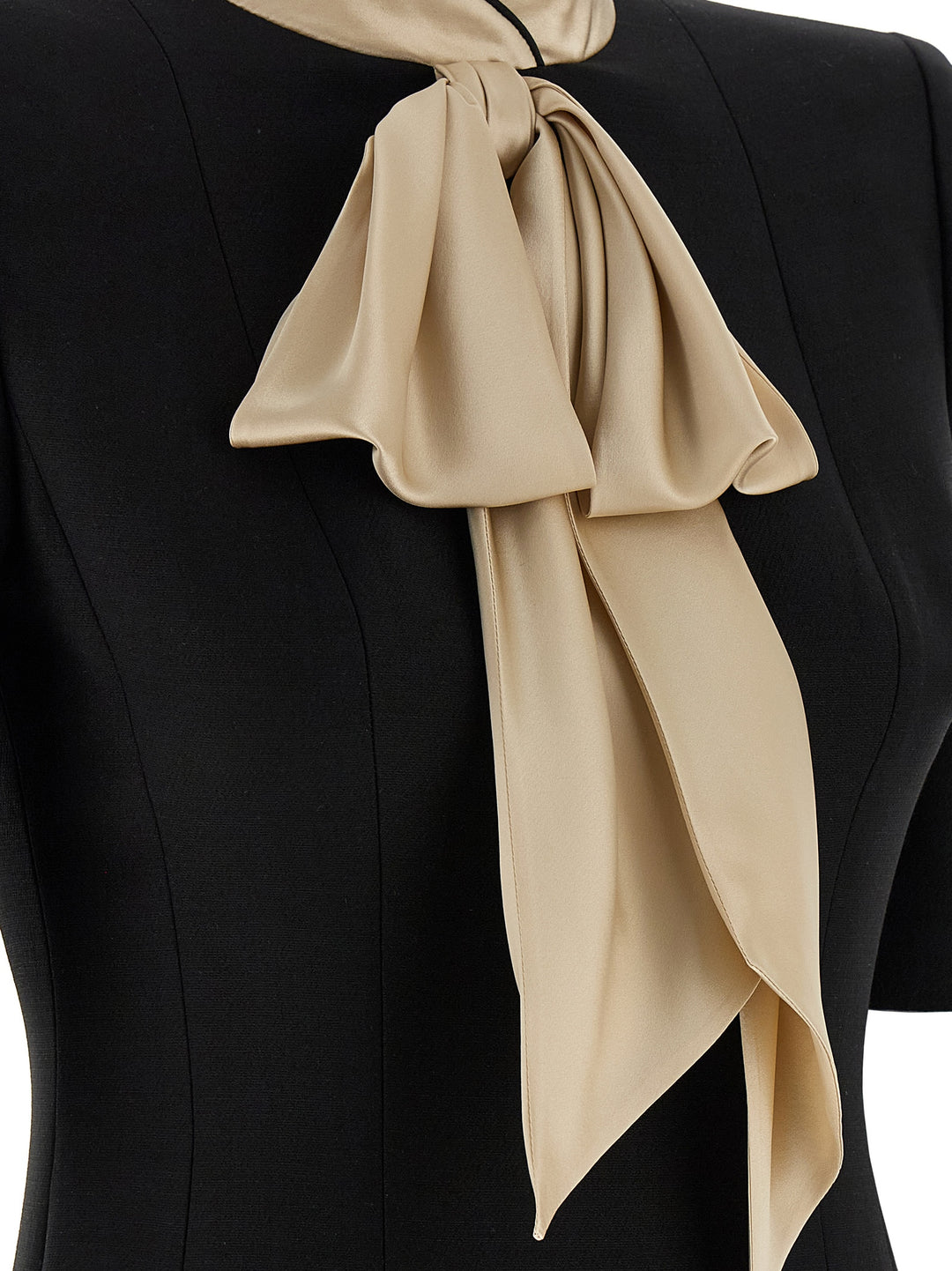 Valentino Garavani Valentino Garavani Wool And Silk Dress Dresses - Black | 6cff1b6bf0c479e9e450db3299a33982e1769d58