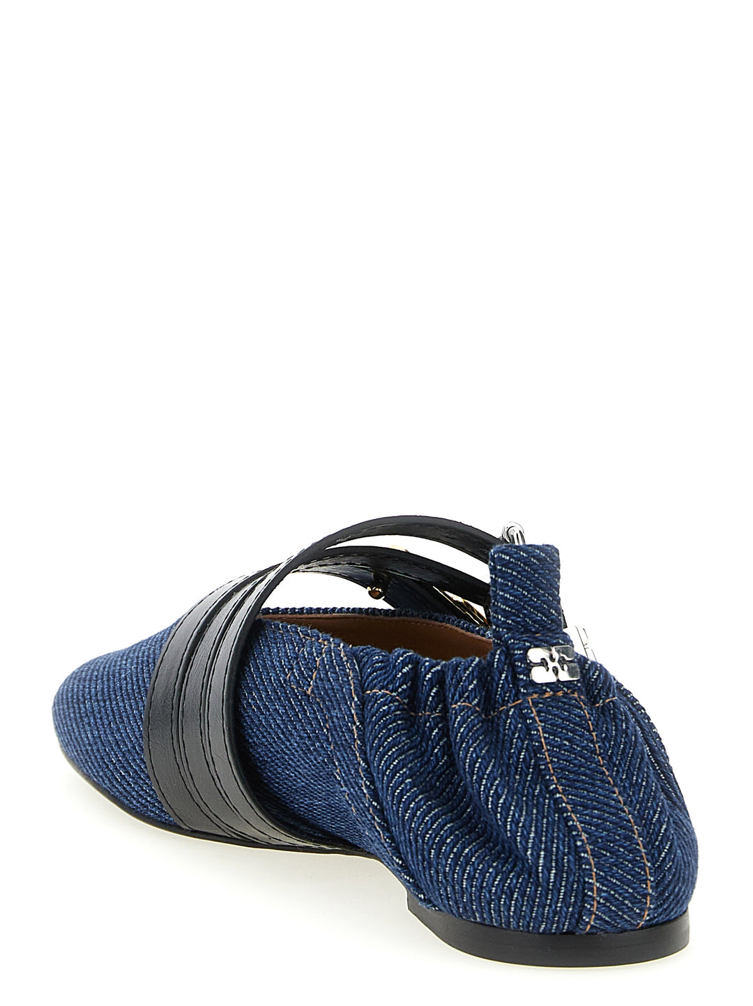 Ganni Sue Triple Flat shoes - Blue | 00b0cdae527f569e570bb8a38c8166a85253456d