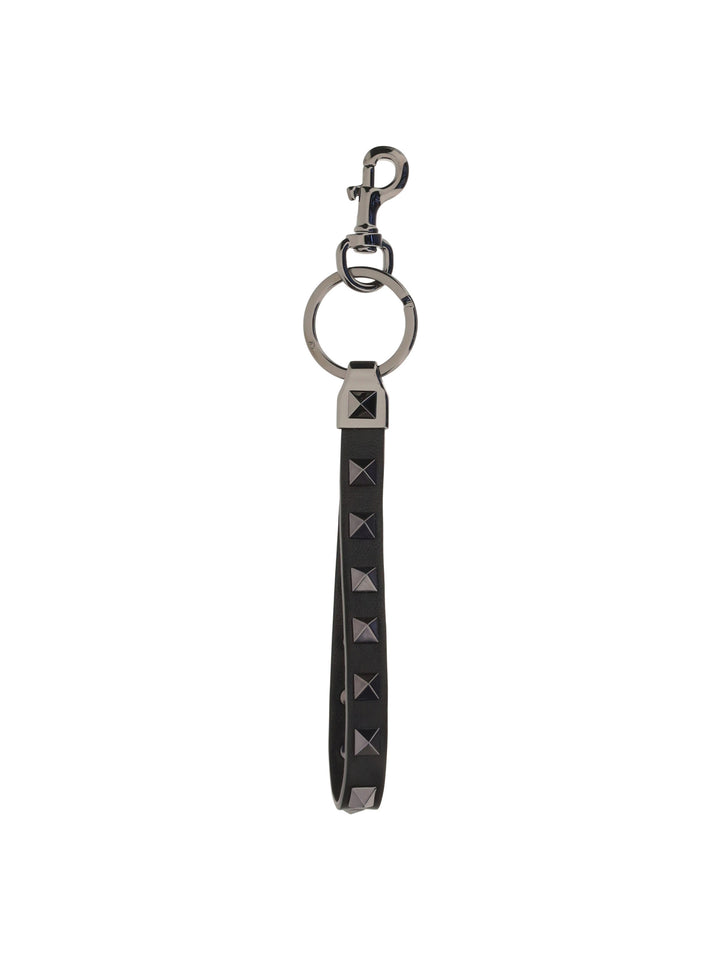 KEY RING | ROCKSTUD | VITELLO/BLACK RUTH