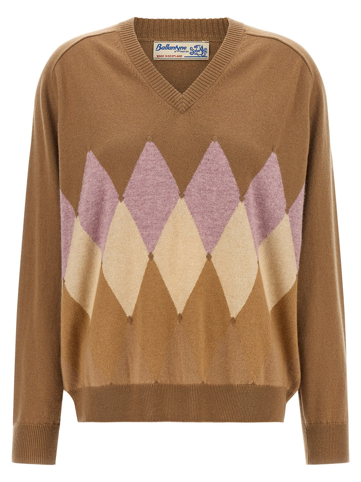 Ballantyne Diamond Sweaters and Cardigans - Brown | 37280f5c7c5265bddd74797d73fddbfefa55509b