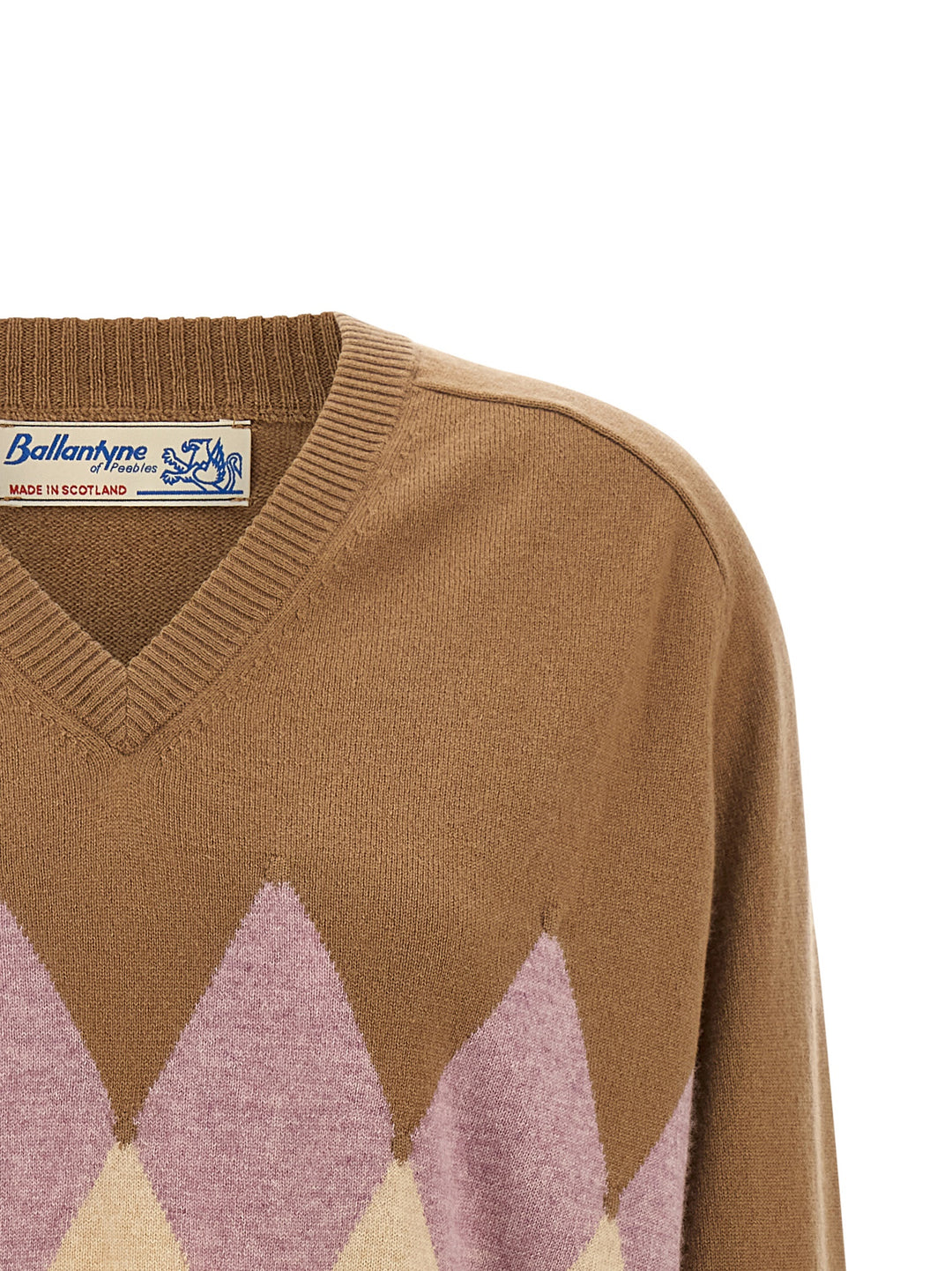 Ballantyne Diamond Sweaters and Cardigans - Brown | 5060e1cf731948fbec17401efbc5cbf4327a38f5