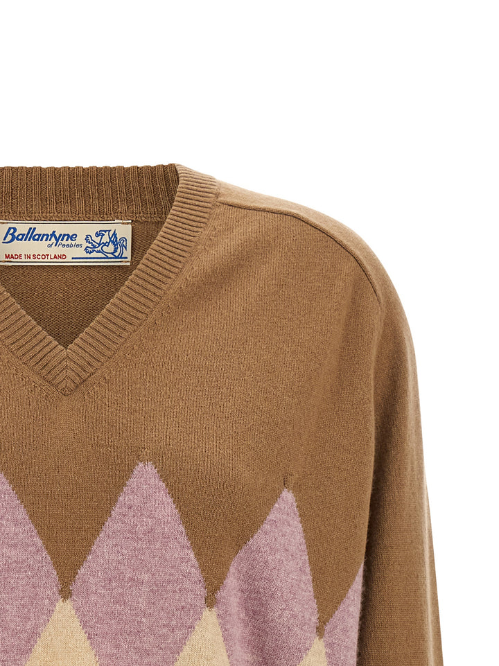Ballantyne Diamond Sweaters and Cardigans - Brown | 5060e1cf731948fbec17401efbc5cbf4327a38f5